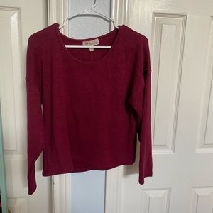 Philosophy maroon sweater. Size medium
